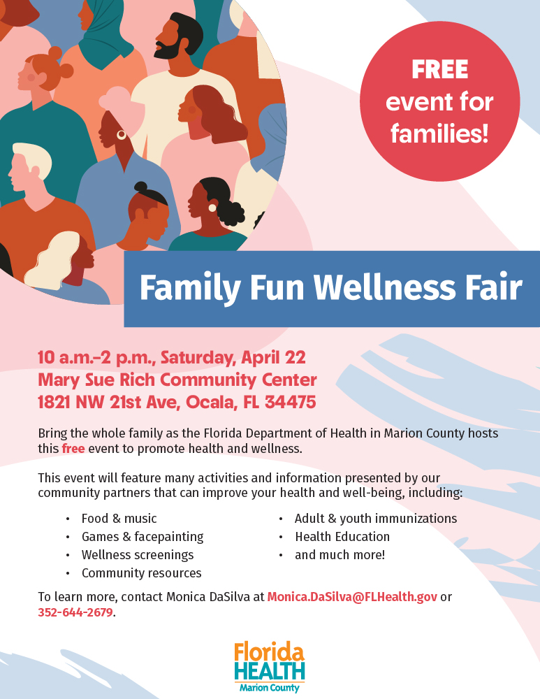 Don't miss the Family Fun Wellness Fair Florida Department of Health