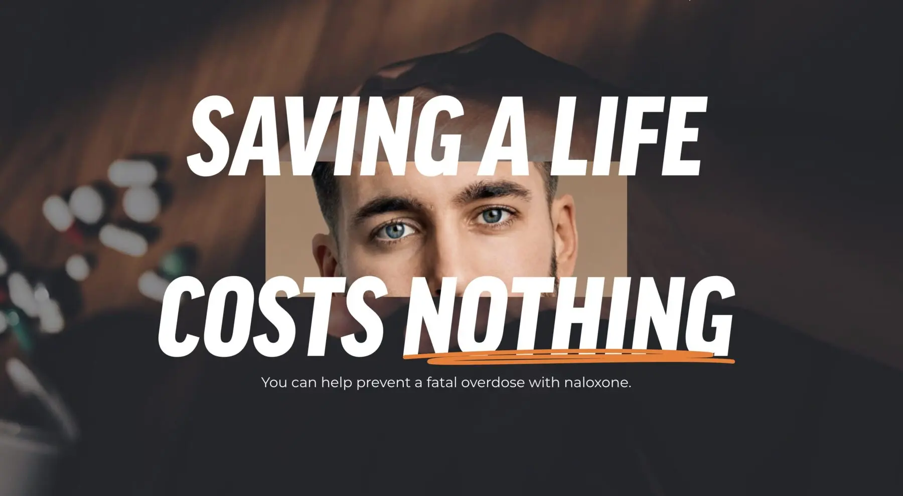 Graphic that reads Saving a Life Costs Nothing